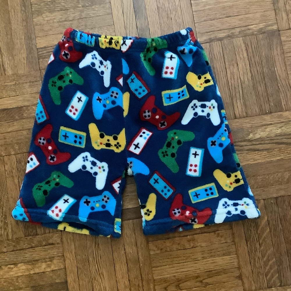 Fuzzy sleep shorts for kids